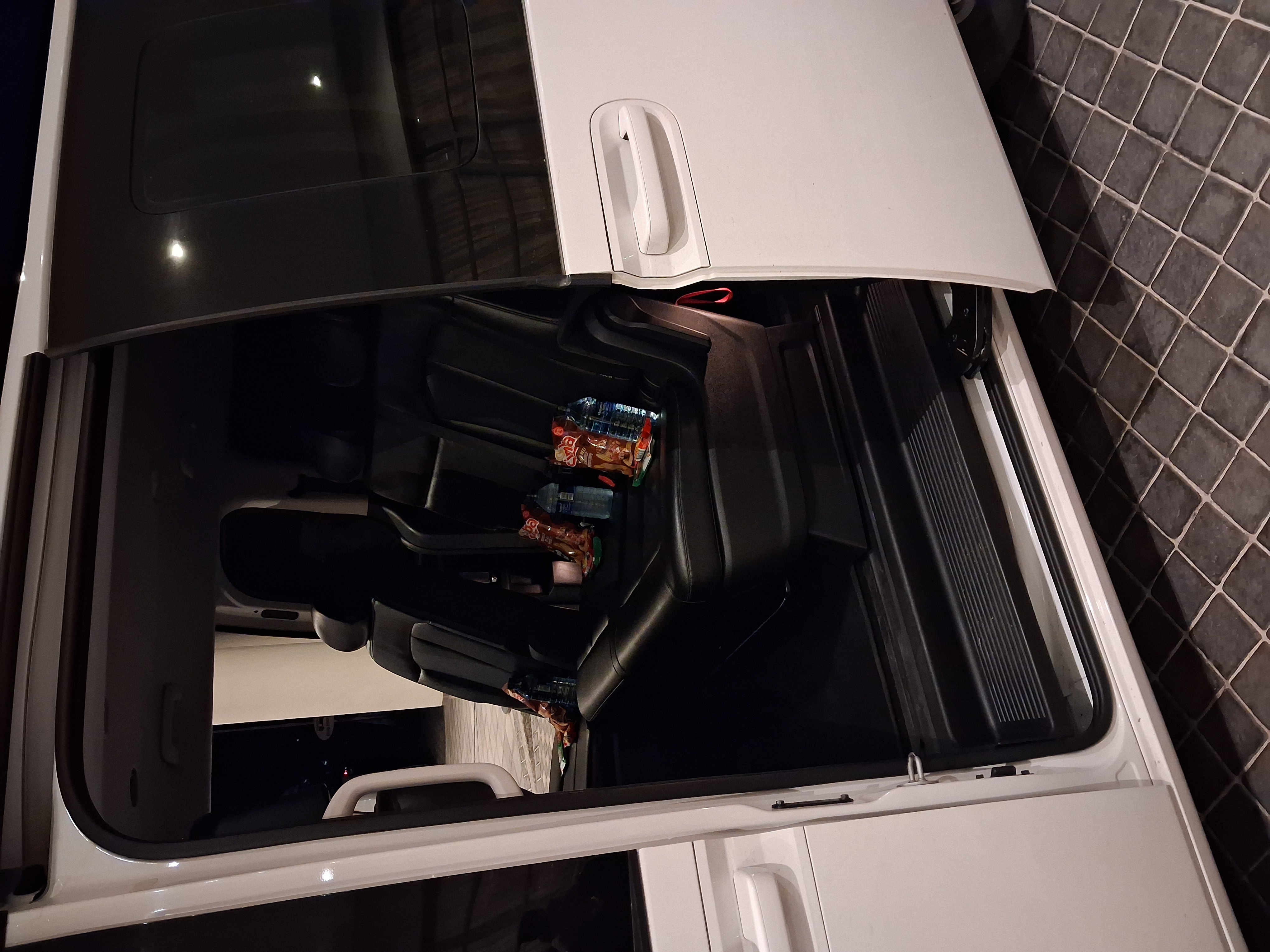 Comfortable shuttle interior